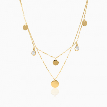 LANTISOARE ARGINT - GIPSY, Lantisor Argint 925, salba mix banuti si cristale