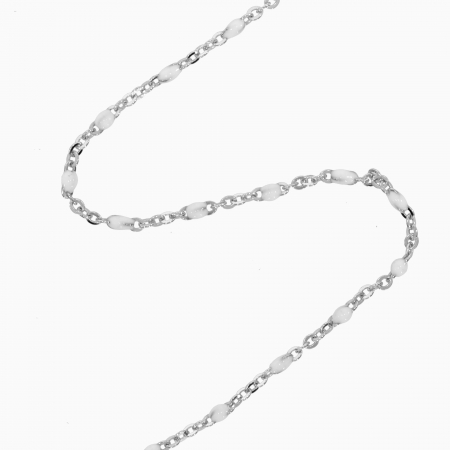 Lantisoare argint cu pietre semipretioase - LIGHT WHITE, Lantisor Argint 925 si pietre semipretioase