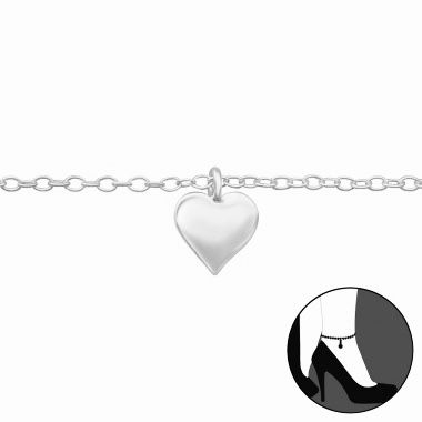 BRATARI ARGINT - LOVE ,Bratara picior Argint 925