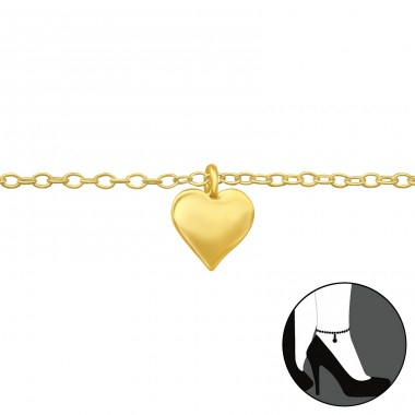 BRATARI ARGINT - LOVE ,Bratara picior Argint 925