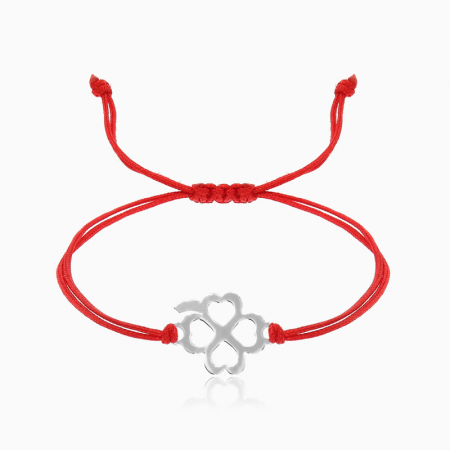 Bratari din AUR cu  Snur - LUCK, bratara AUR  14k, snur si decupaj