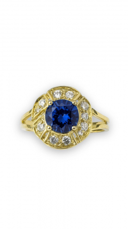 Inele Aur - MIDNIGHT BLOOM- Inel Aur 585