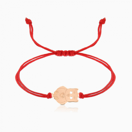 MABI,  bratara AUR 14k, snur si decupaj [4]