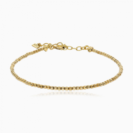 BRATARI ARGINT - MINI BUBBLES,  bratara cu sfere, Argint 925 placat aur galben 24k