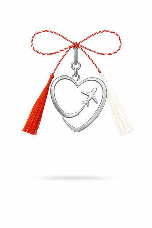 MARTISOARE - Zbor din Inimă – Mărțișor din Argint