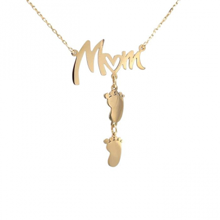 Lantisoare argint cu nume - MOM, Lantisor Argint 925
