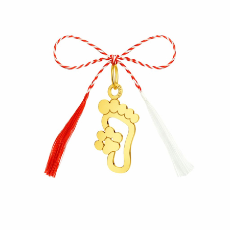 MARTISOARE - Pași de Iubire – Mărțișor din Argint