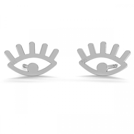 CERCEI ARGINT - Cercei Eye din argint 925 placat cu aur 24K
