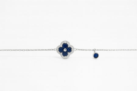 BRATARI ARGINT - BLUE CLOVER CHARM, bratara Argint925
