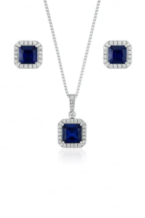 SETURI - ROYAL BLUE, set Argint 925