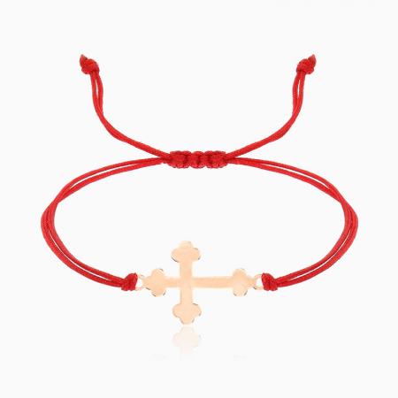 Bratari din AUR cu  Snur - SAINT, bratara AUR 14k, snur si decupaj