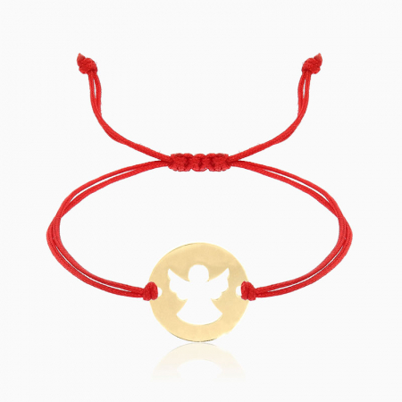 SERENITY,  bratara AUR 14k, snur si banut decupat [2]