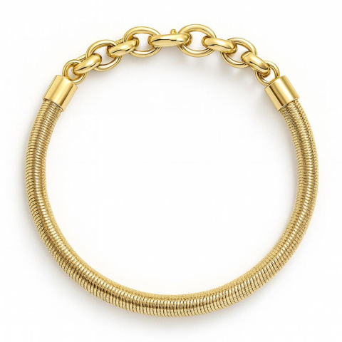 BIJUTERII DIN AUR - SERPENT GOLD, bratara elastica Aur 585