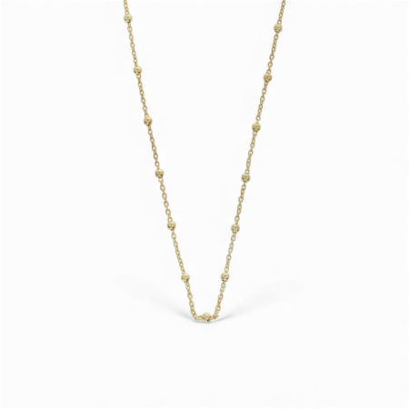 LANTISOARE ARGINT - Lantisor cu bilute din Argint 925 placat cu aur 14K