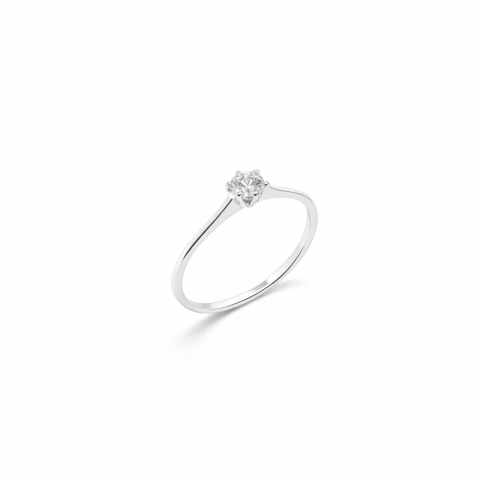 BIJUTERII DIN ARGINT - SOLITARE, Inel Argint 925 placat argint 999