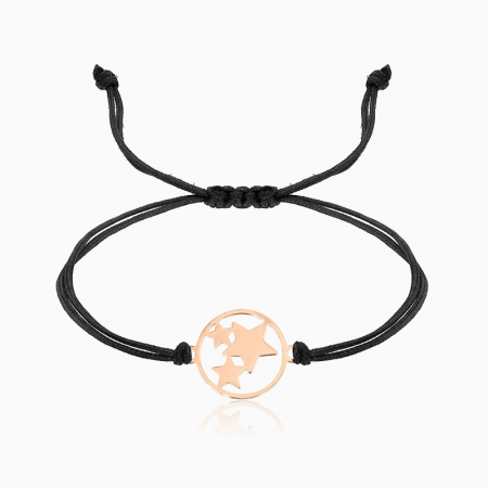 STARS,  bratara AUR 14k, snur si banut decupat [5]