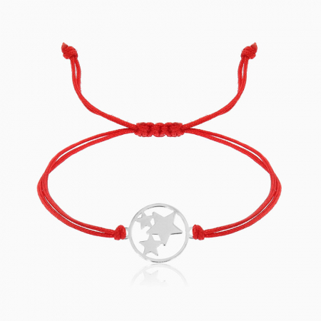 STARS,  bratara AUR 14k, snur si banut decupat [3]