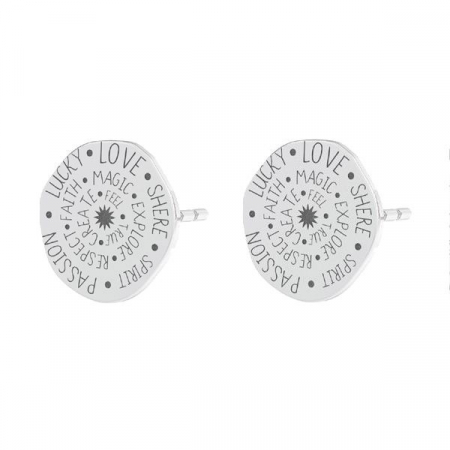 CERCEI ARGINT - Cercei Lucky Love din argint 925 placat cu aur 24K