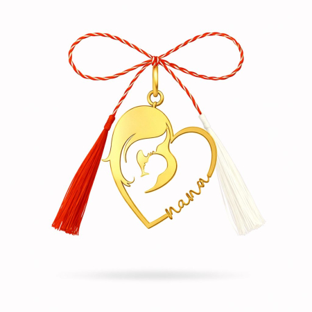 MARTISOARE - Inima Mamei – Mărțișor din Argint