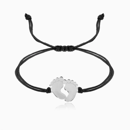 Bijuterii AUR pentru Copii - THE FIRST, bratara AUR 14k, snur si decupaj