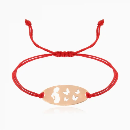 TREVO, bratara AUR 14k, snur si oval [4]