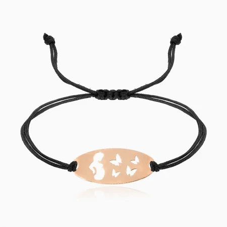 TREVO, bratara AUR 14k, snur si oval [5]