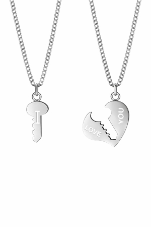 Be My VALENTINE❤️ - Tu esti cheia inimii mele – Set lantisoare Argint 925