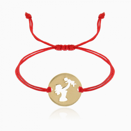 UNIQUE,  bratara AUR  14k, snur si decupaj [2]