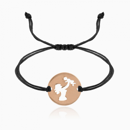 UNIQUE,  bratara AUR  14k, snur si decupaj [3]