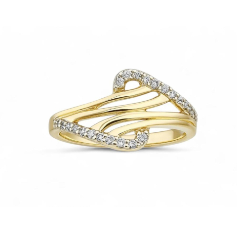 BIJUTERII DIN AUR - WAVE GLAM, Inel Aur585