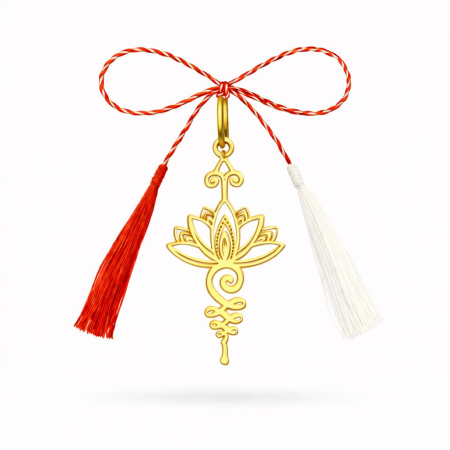 MARTISOARE - Floarea Norocului – Mărțișor din Argint