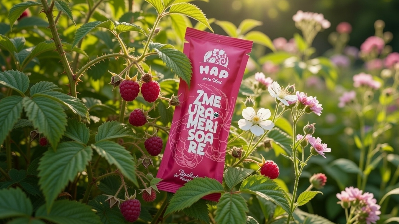 Baton raw vegan cu zmeură și merișoare - HAP de la Vlad