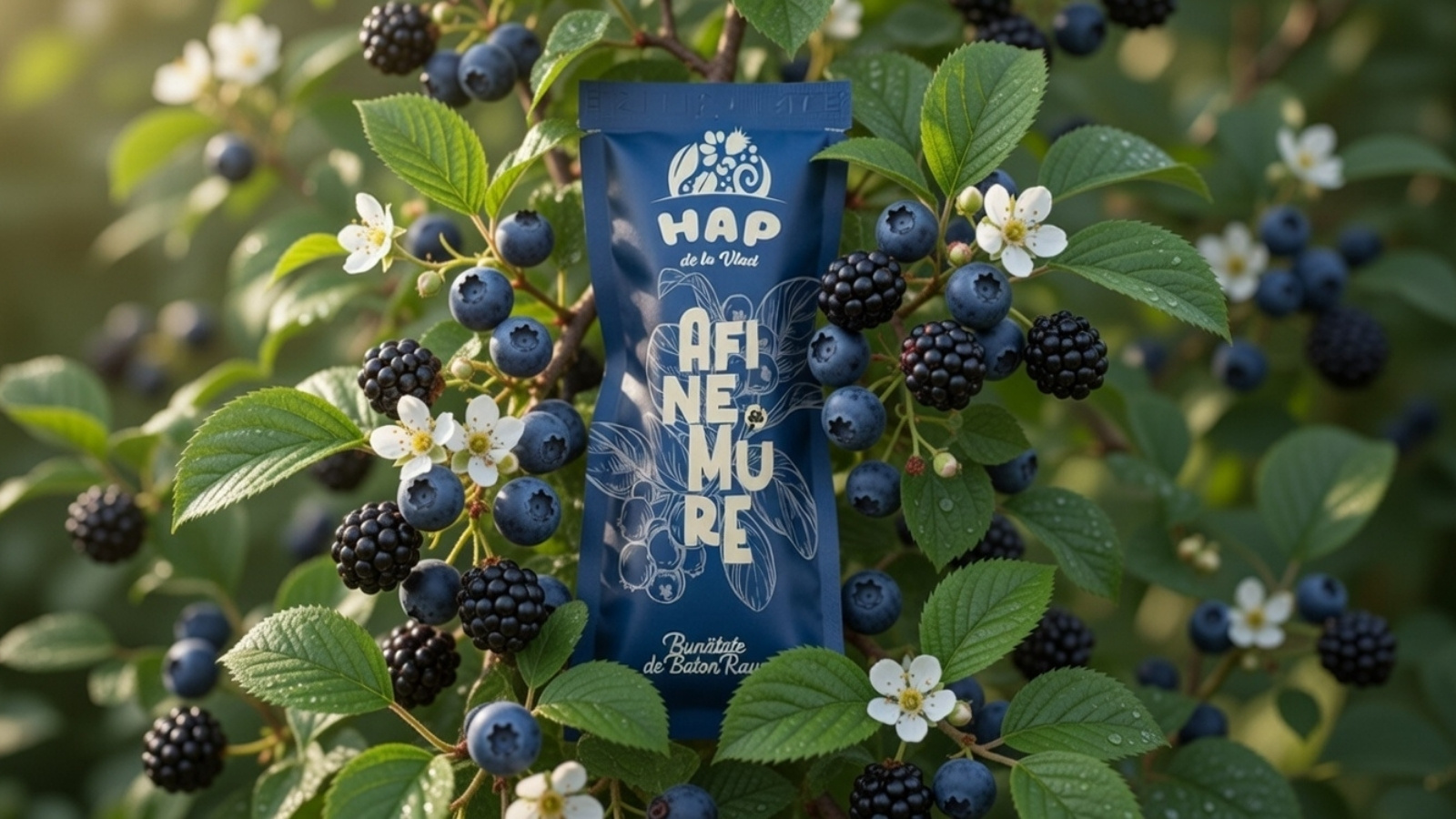 Baton Raw Vegan cu Afine și Mure — Gustare Echilibrată, Fără Zahăr Adăugat