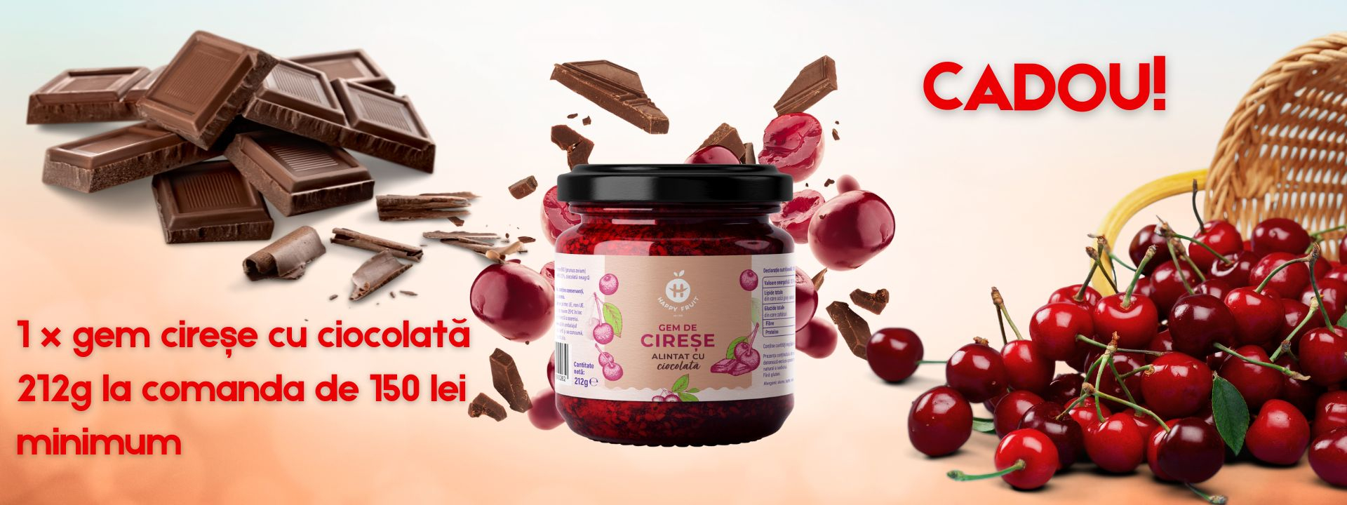 Cadou gem cirese cu cioco 150 lei