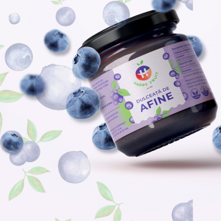 Dulceata de afine BIO de Lipova fara zahar 212g [1]