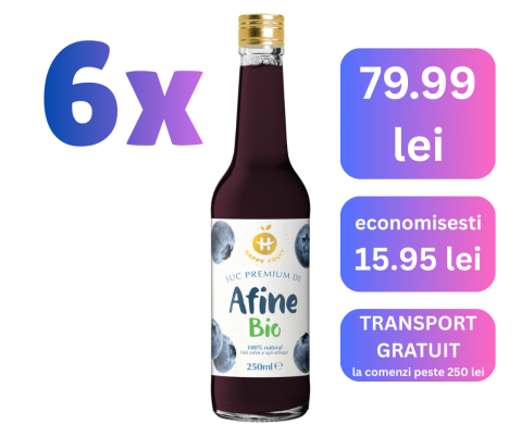 Produse - Pachet suc afine BIO 100% 250ml PROMO