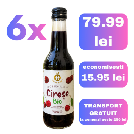Sucuri - Pachet suc cirese BIO 100% 250ml PROMO - Happy Fruit