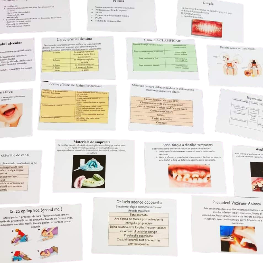 Flashcards - Pregatire examen rezidentiat - Medicina Dentara [2]
