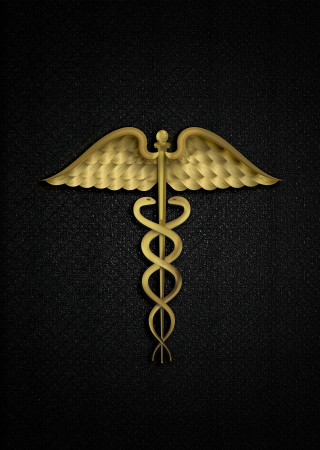 Snake medical symbol- black [1]