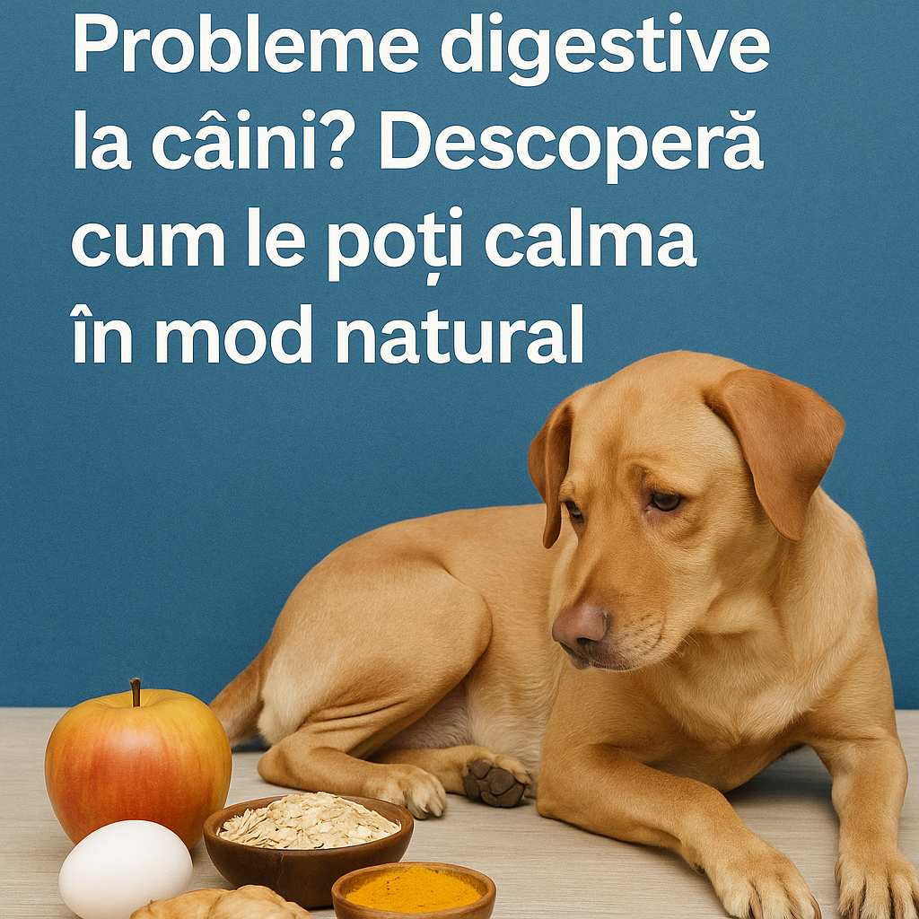 Probleme digestive la câini? Descoperă cum le poți calma în mod natural