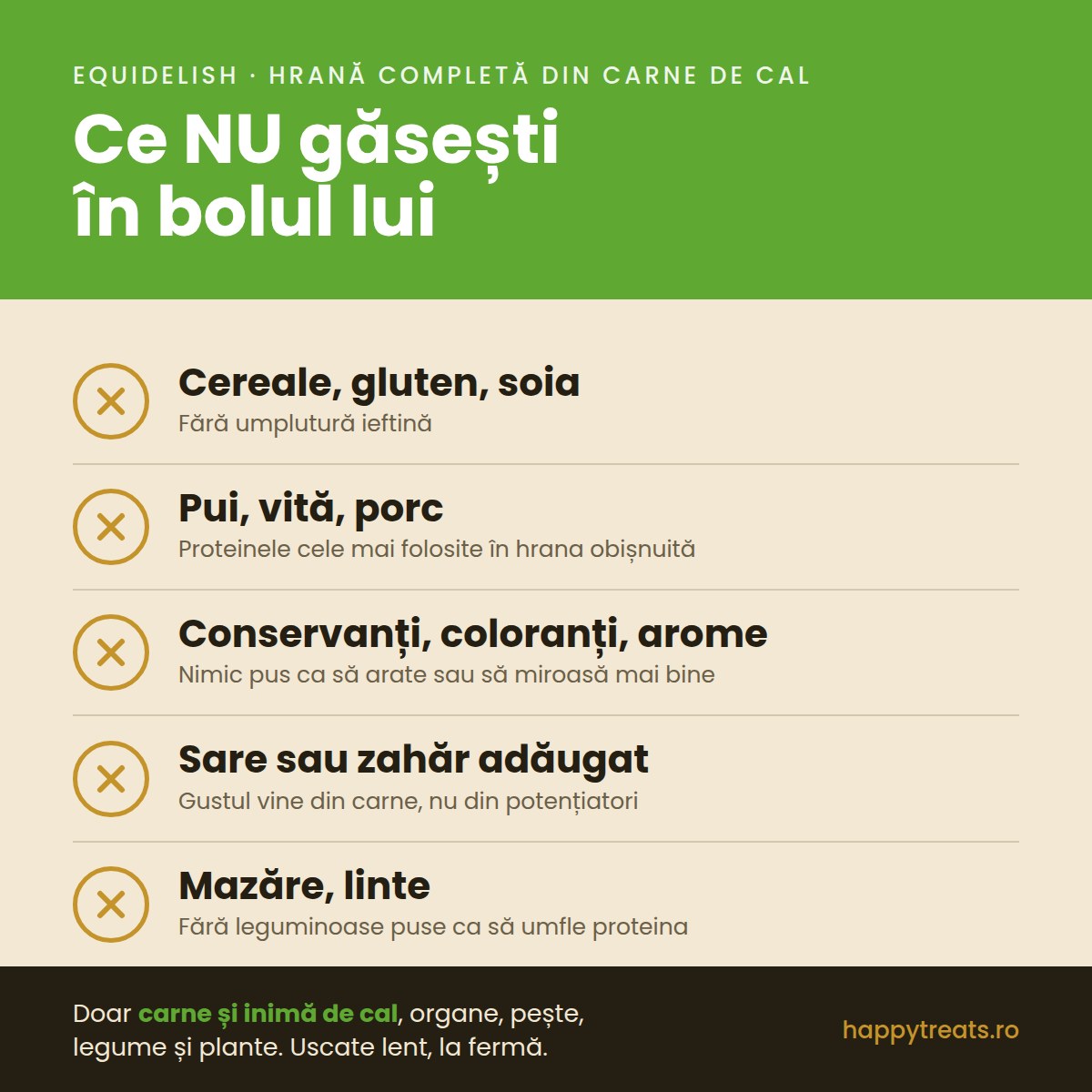 EquiDelish hrana completa deshidratata caini carne cal HappyTreats [2]