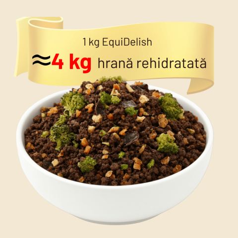 Hrană completă - EquiDelish hrana completa deshidratata caini carne cal HappyTreats
