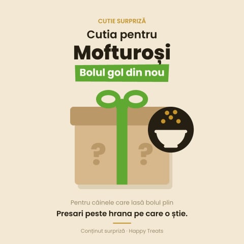 Pachete surpriză - Pachet surpriză Mofturoși – 4 produse pentru câinii pretențioși