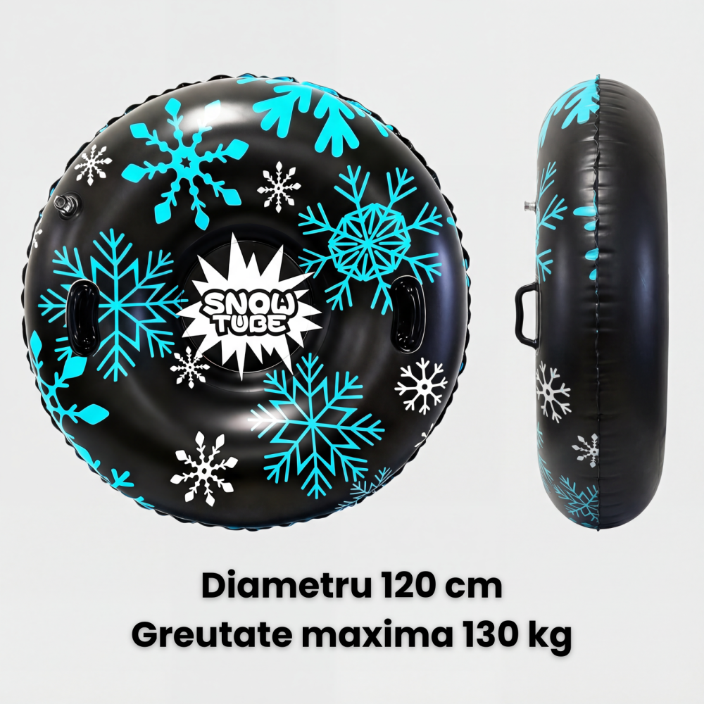 Sanie Gonflabila HASEPE Pentru Adulti 120 Cm, Sanie Gonflabila Cu Manere De Siguranta Intarite, Sezut Adanc Confortabil, Sanie Gonflabila Adulti Pentru Zapada, Material Rezistent La Frig, Utilizare Ia [5]