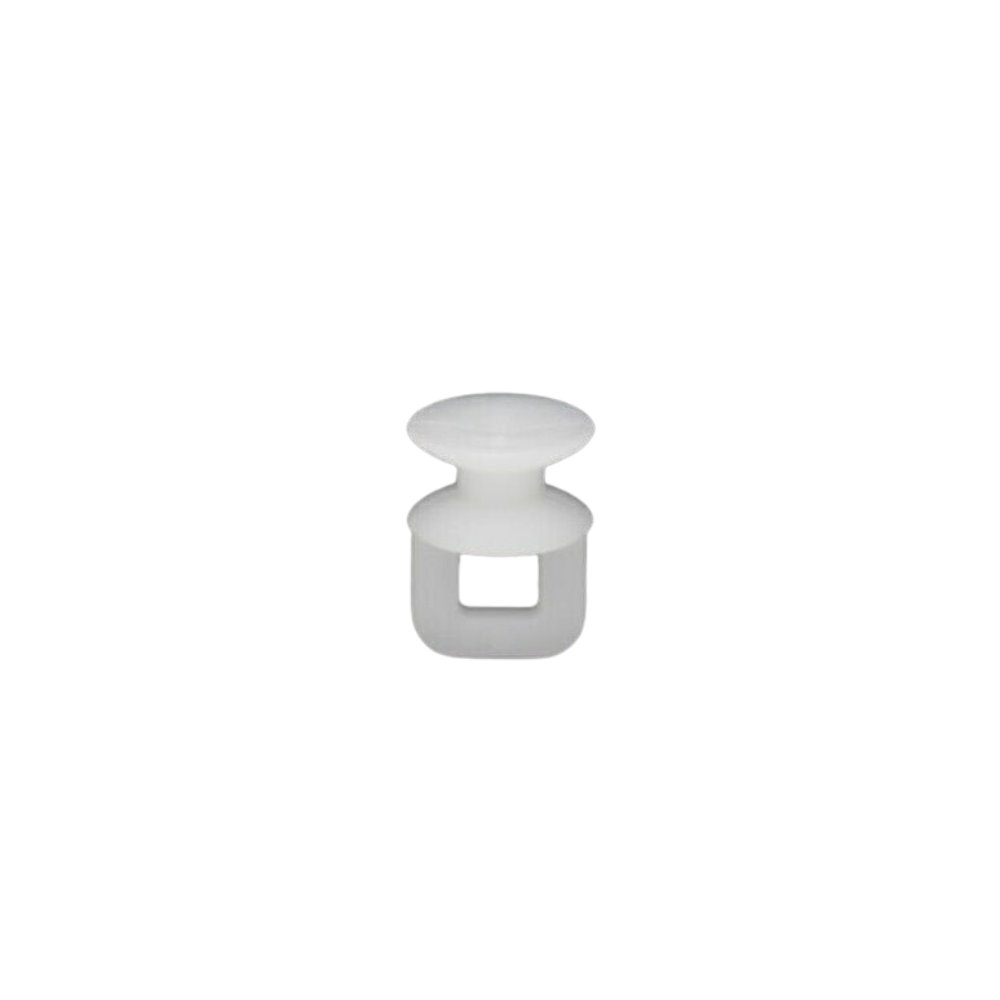 Set 50 Carlige pentru Perdele, 2 in 1, Compatibile cu Sine Plate, Plastic Alb [3]