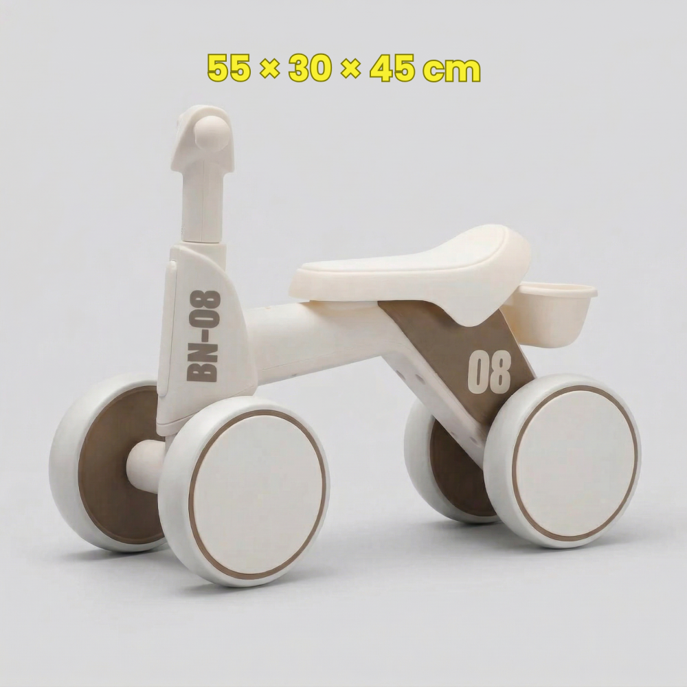 Bicicleta Echilibru HASEPE 4 Roti Pentru Copii 18-36 Luni, Bicicleta Fara Pedale Cu Lumini Si Sunete, Bicicleta Copii Stabilitate Sporita, Cadru Rezistent, Roti Largi Antiderapante, Bicicleta Echilibr [5]