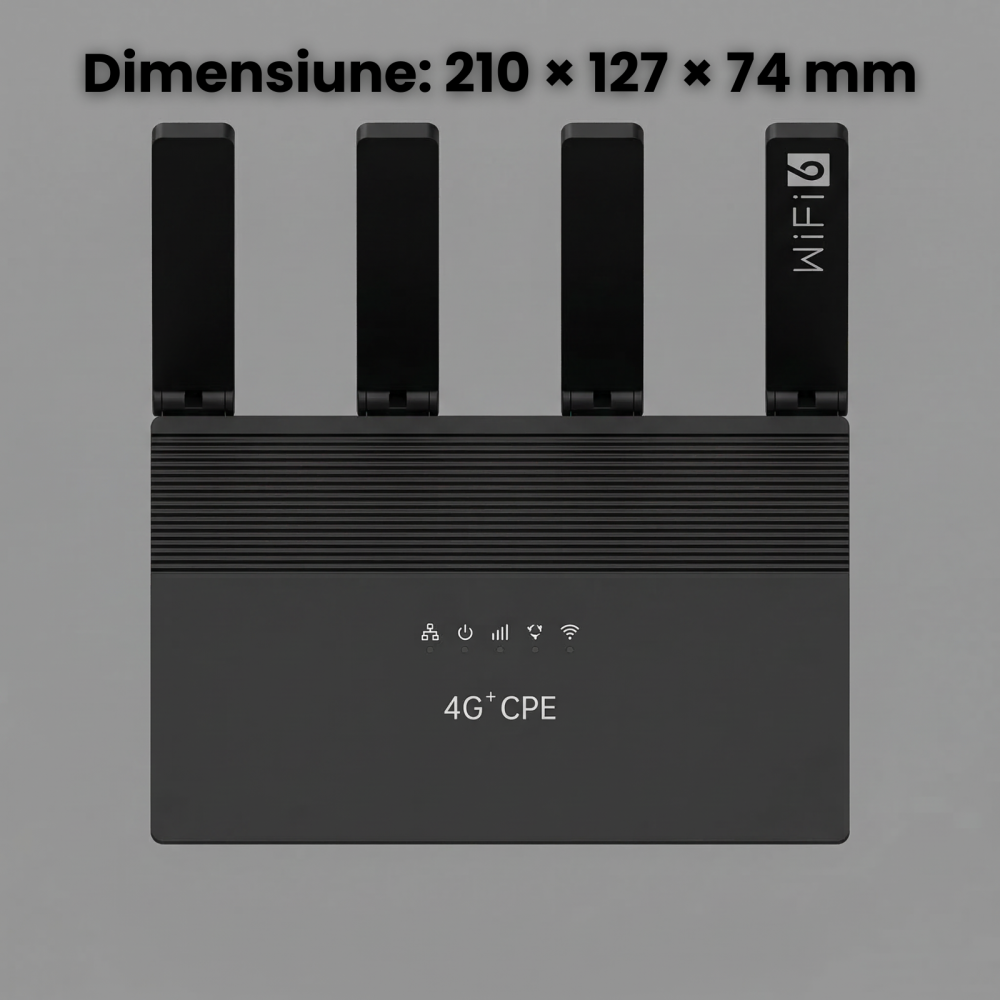 Router Wireless HASEPE 4G LTE WiFi 6, Router Wireless 4G CAT4 150Mbps Cu Slot SIM, Router Wireless Pentru Casa Si Birou, Router 4G Cu Antena Interna 2.4GHz, Router Wireless 4G Plug And Play, Router Wi [6]