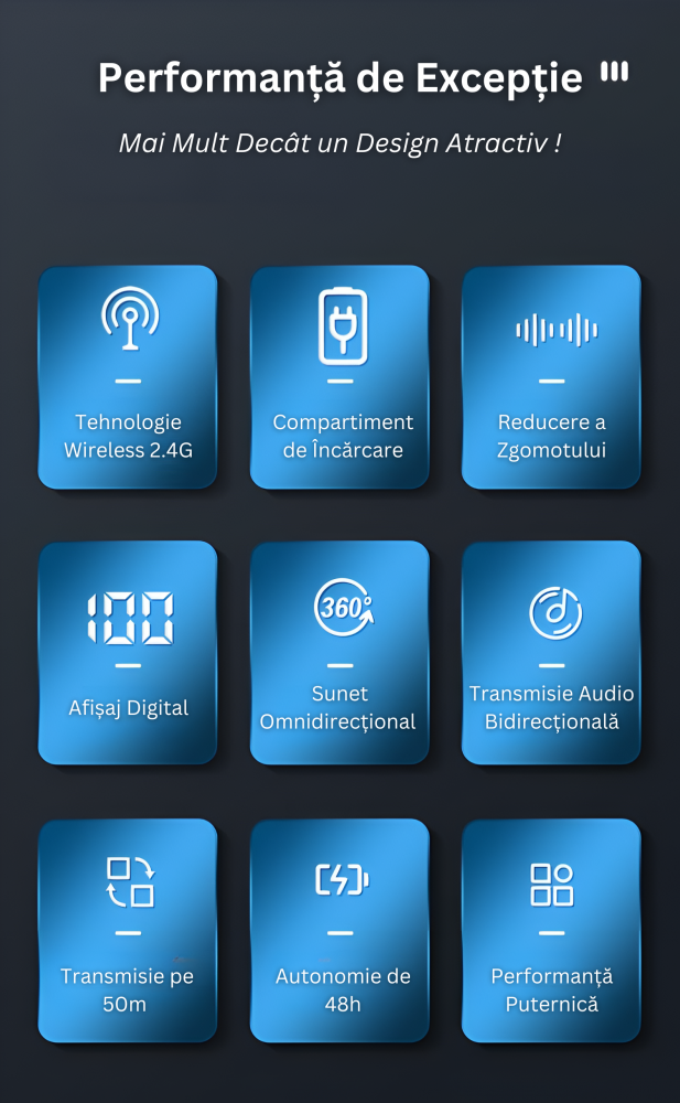 Set 2 Microfoane Lavaliera Wireless Profesionale HASEPE, Compatibile iPhone, Android, Type C, Lightning, Reducere Zgomot, 2,4 GHz, Reincarcabile, Portabile, Pentru Smartphone, Laptop, Tableta, Negru [4]