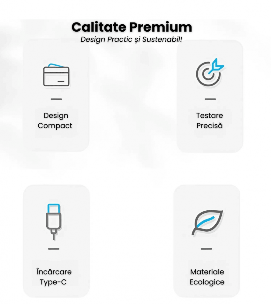 Tester Alcool Digital HASEPE, Senzor Semiconductor Precizie Ridicata, Afisaj LCD Iluminat, Reincarcare USB Type-C, Portabil, Functie Alarma, Negru [3]