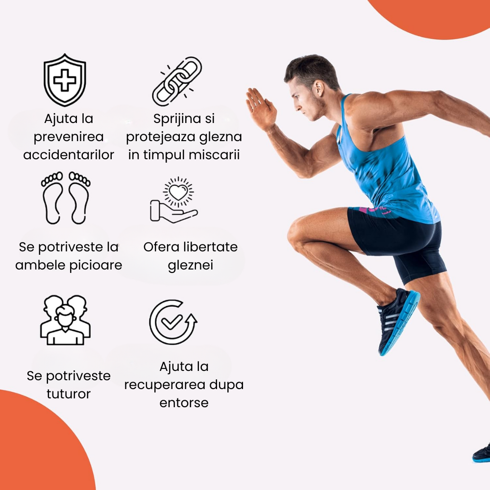 Glezniera neopren HASEPE, orteza glezna suport pentru dureri si inflamatii, marime unica, unisex [6]